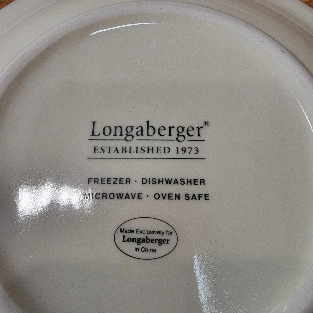 LONGABERGER Fruit Medley Berry Salad Dessert Lunch Plates‎ SET OF 5 Cottagecore